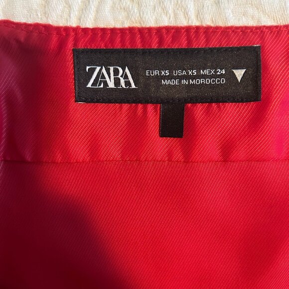Zara Red Mini Skirt - Size XS - brand new - Picture 7 of 7